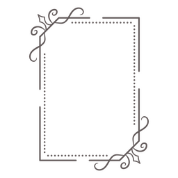 Label rectangular ornament frame PNG Design