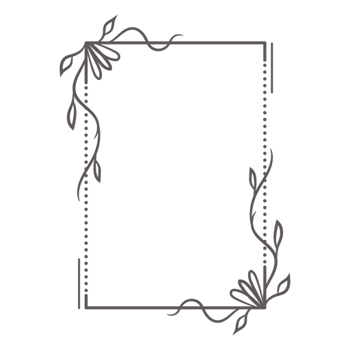 Label ornament frame PNG Design