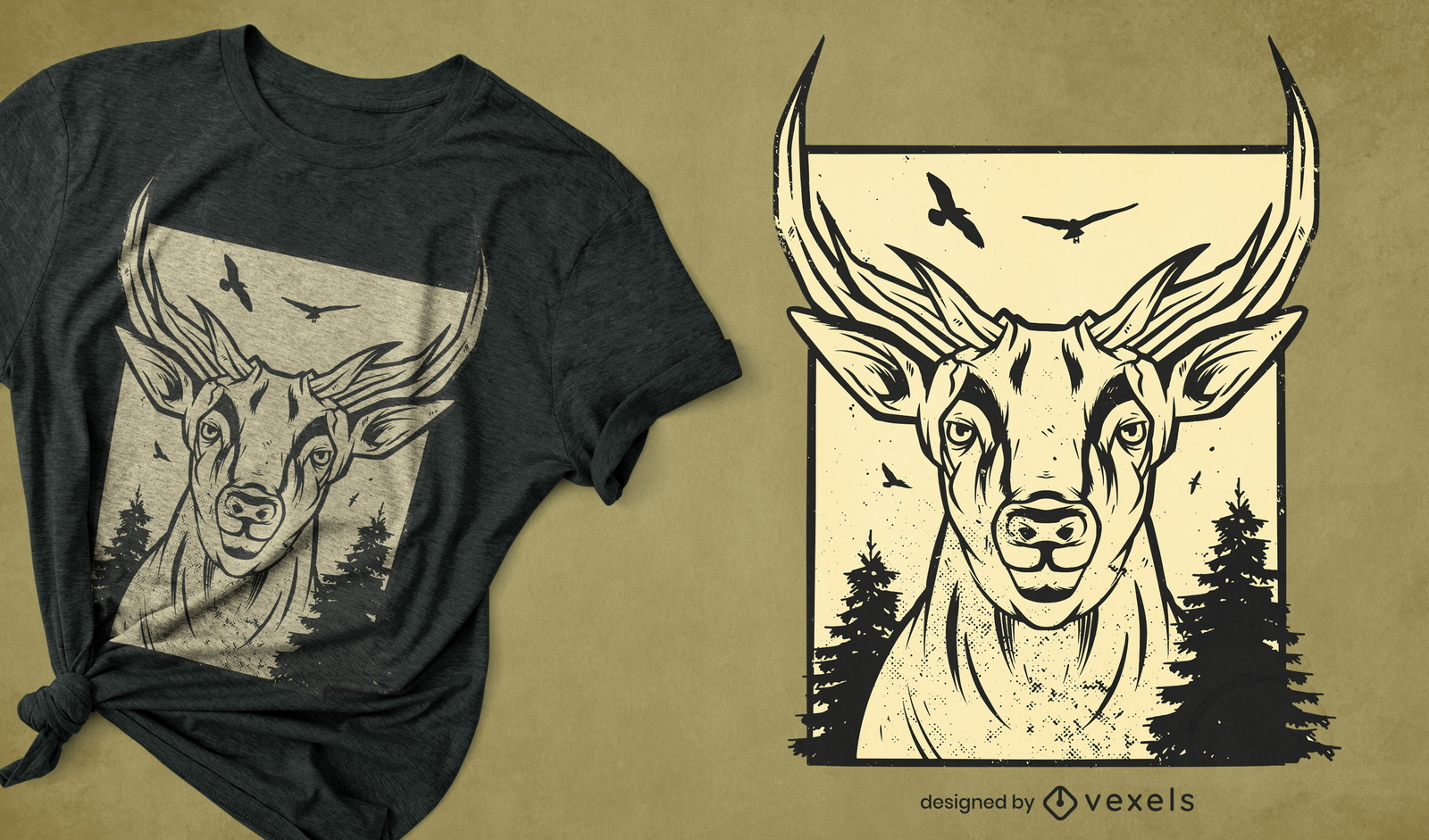 REQUEST Deer animal t-shirt design