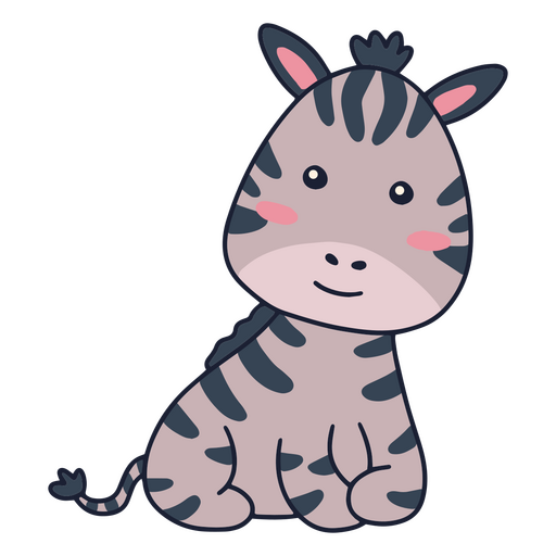 Baby-Zebra süß PNG-Design