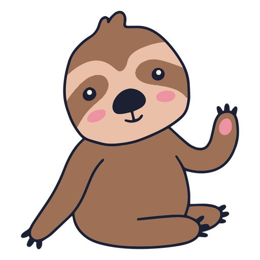 Baby sloth cute PNG Design