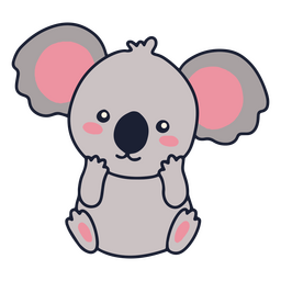 Baby koala cute PNG Design
