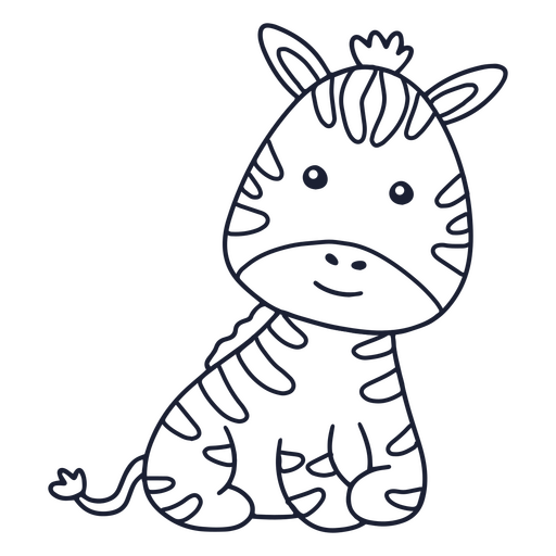 Curso de zebra bebê Desenho PNG