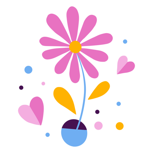 ícone de flor de dia dos namorados Desenho PNG