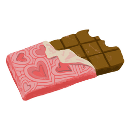 Schokoladensymbol zum Valentinstag PNG-Design