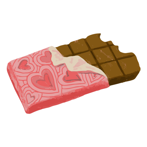 Valentine's day chocolate icon PNG Design