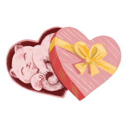 Valentine's day cat icon PNG Design