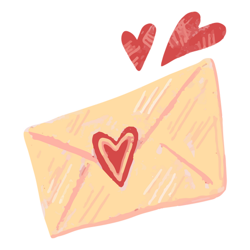 icono de correo del día de san valentín Diseño PNG