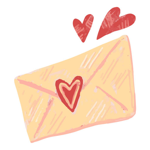 Valentine's day mail icon PNG Design