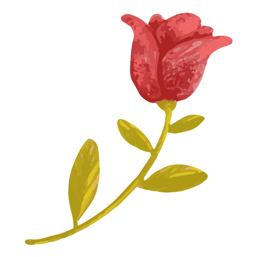 Valentine's day rose icon PNG Design