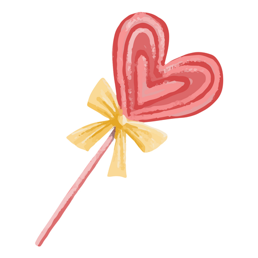 Valentine's day lollipop icon