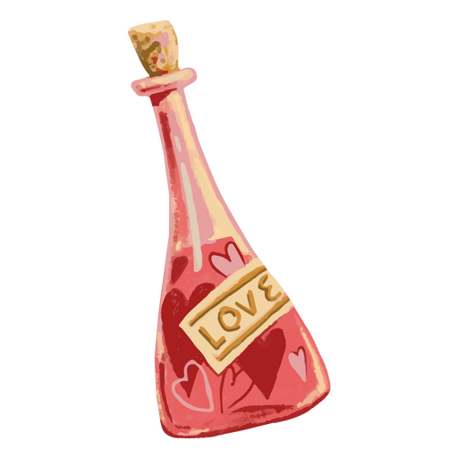 Valentine's day love potion icon PNG Design