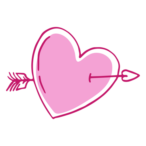 Valentine's day heart icon PNG Design