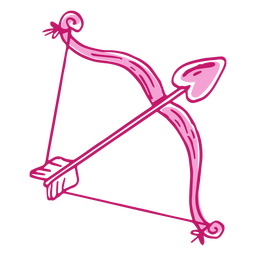 Valentinstag-Bogen-Symbol PNG-Design