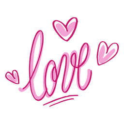 Valentine's day love quote lettering PNG Design
