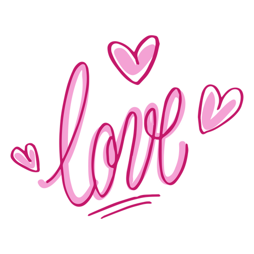 Valentine's day love quote lettering PNG Design