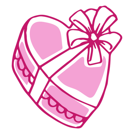 Valentine's day chocolate icon PNG Design