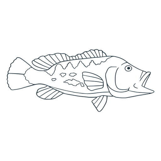 Ícone de natureza animal de água de peixe Desenho PNG