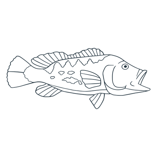 Icono de naturaleza animal de agua de pescado Diseño PNG