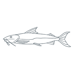 Icono de pez animal de agua Diseño PNG