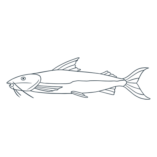 ícone de peixe de animais aquáticos Desenho PNG