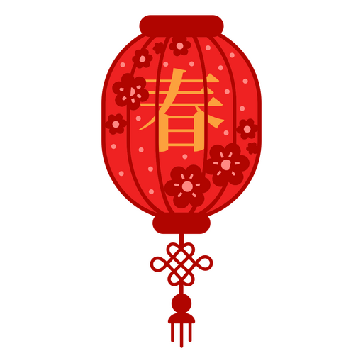 Chinese balloon color stroke PNG Design