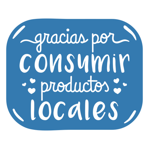 Small business Spanish quote badge PNG Design