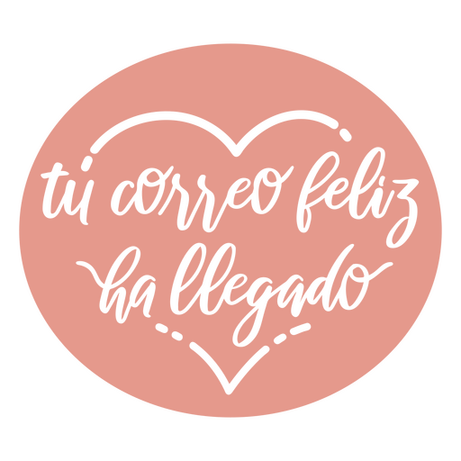 Small business Spanish mail quote badge PNG Design