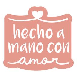 Insignia de cita hecha a mano en español para pequeñas empresas Diseño PNG