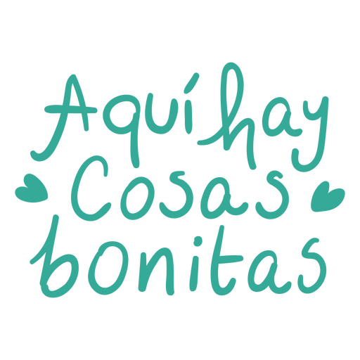 Small business Spanish beautiful quote lettering PNG Design