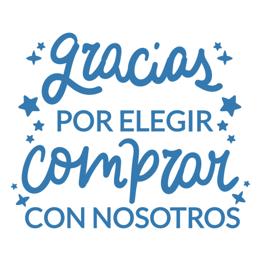 Small business Spanish local products quote lettering PNG Design