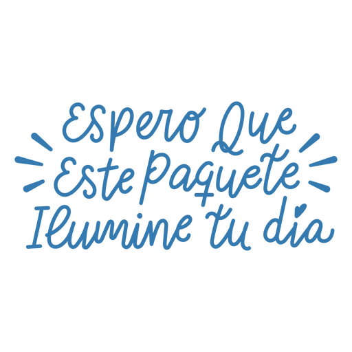 Small business Spanish local quote lettering PNG Design