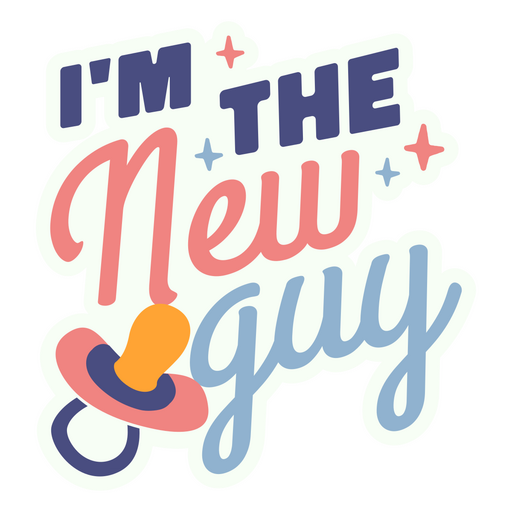 Baby guy quote badge PNG Design
