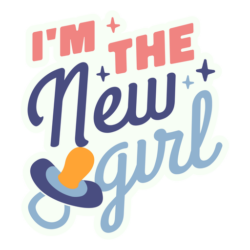 Baby girl quote badge PNG Design