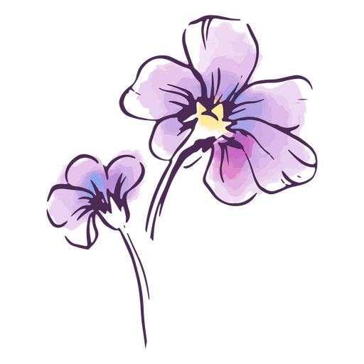 Watercolor Flower SVG PNG