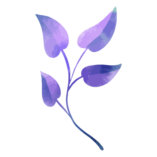 Purple gradient leaves