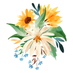 Sunflower Leaves Watercolor PNG & SVG Design For T-Shirts