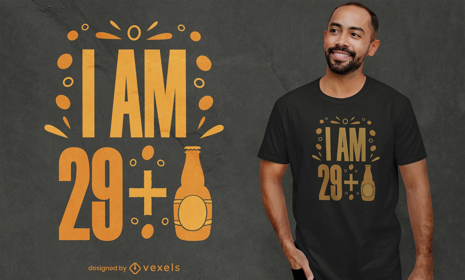 29+1 joke 30th birthday t-shirt design