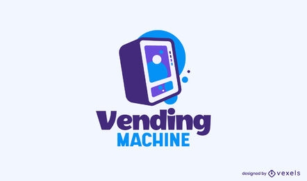 Modelo de logotipo para máquina de venda automática de doces