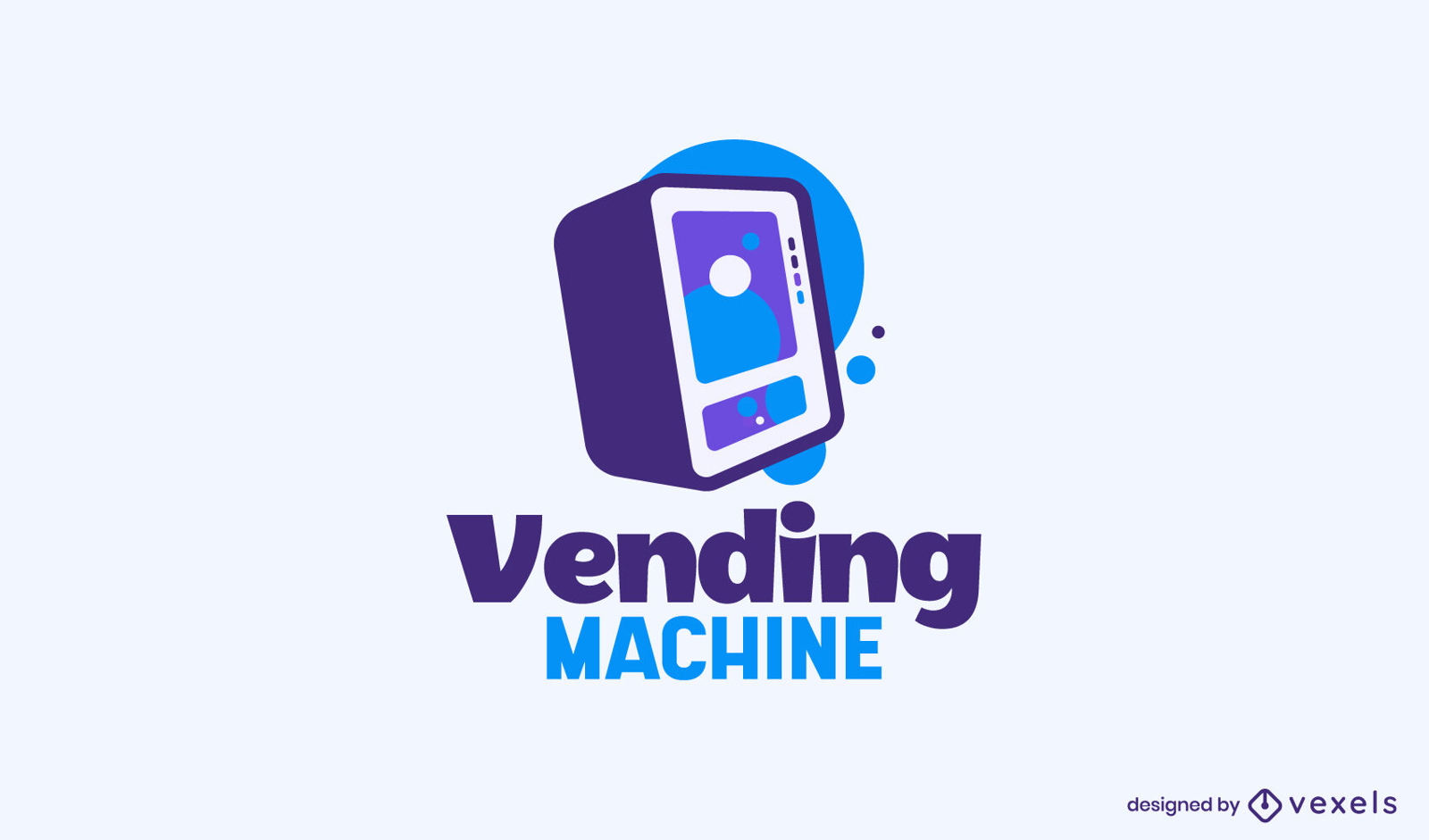 Vending machine candy logo template