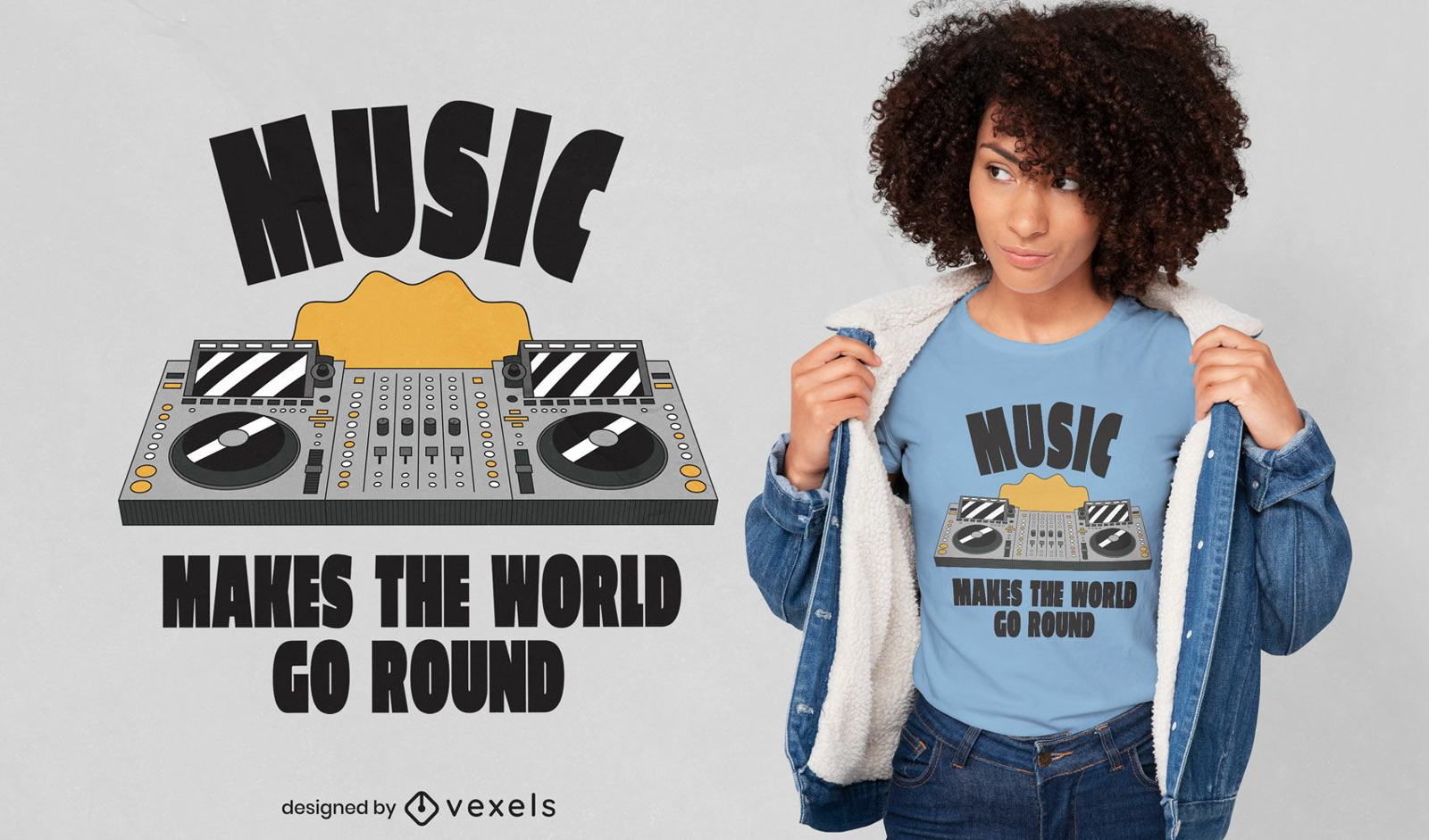 Music DJ quote t-shirt design