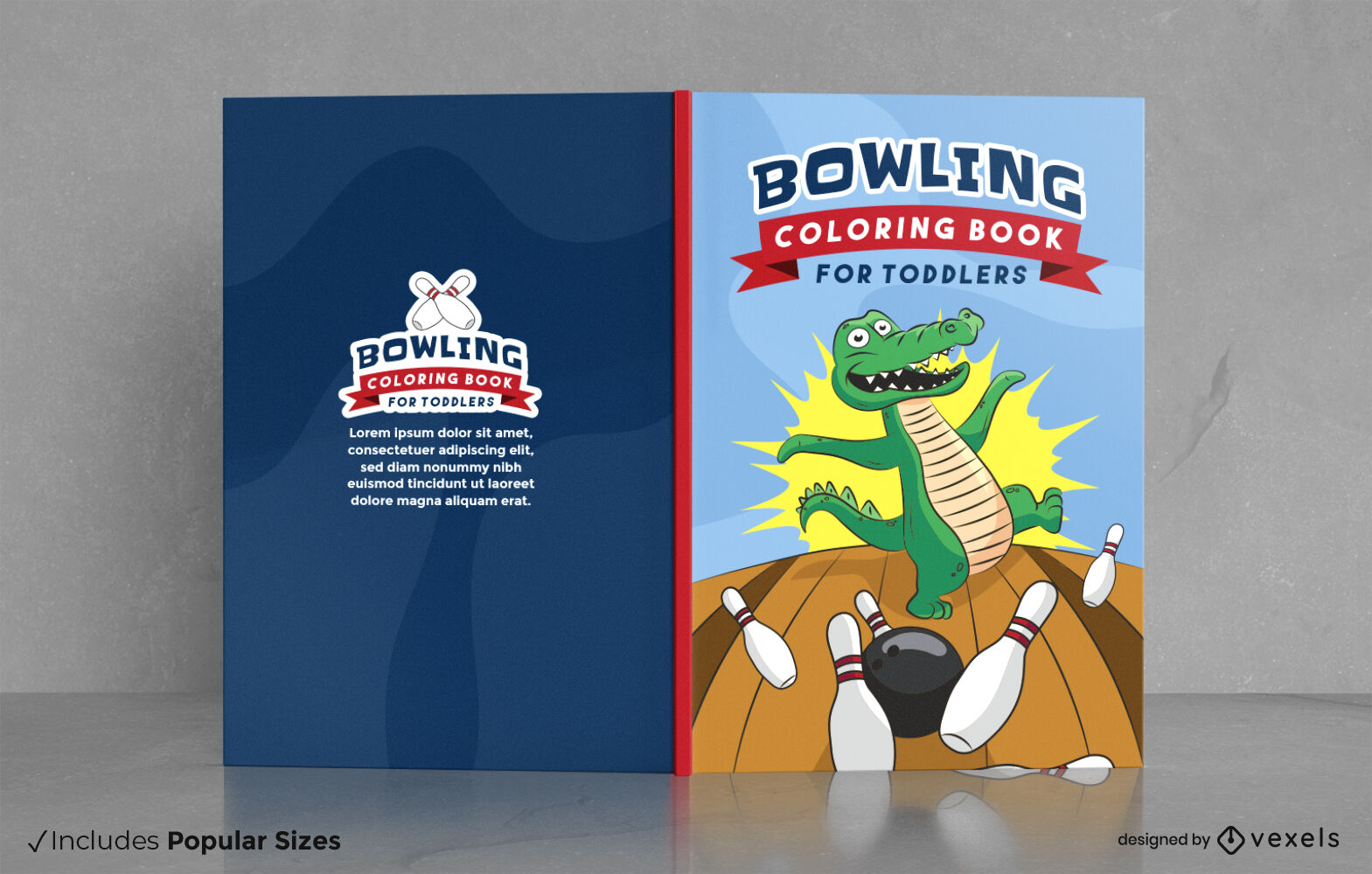 Bowling für Kleinkinder Buchcover-Design