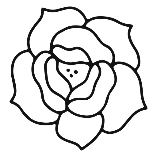Blumenstricht?towierung traditionelle Rose PNG-Design