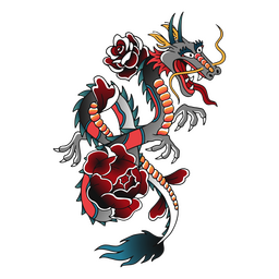 Dragon tattoo traditional PNG Design Transparent PNG