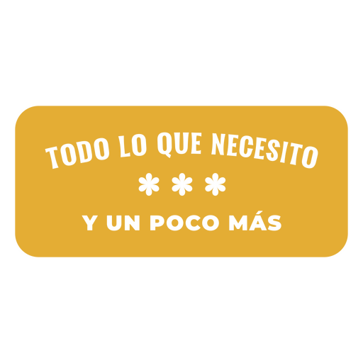 Need cut out spanish quote PNG Design