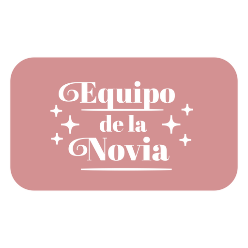 A equipe da noiva cortou a citação em espanhol Desenho PNG