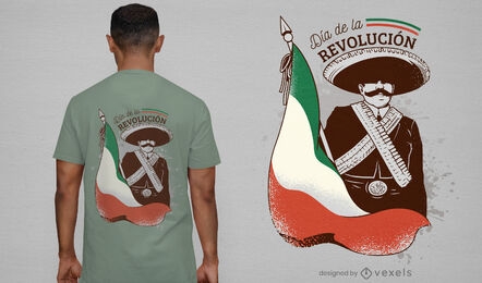 Mexican revolution day t-shirt design