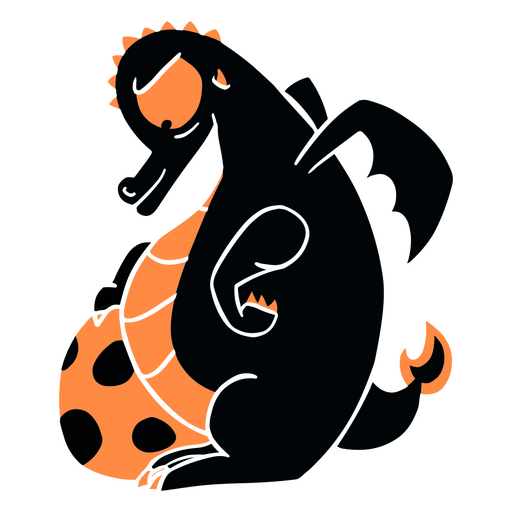 Dragon character belly PNG Design