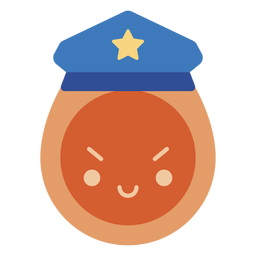 Lympho Warrior Police Character PNG Design Transparent PNG
