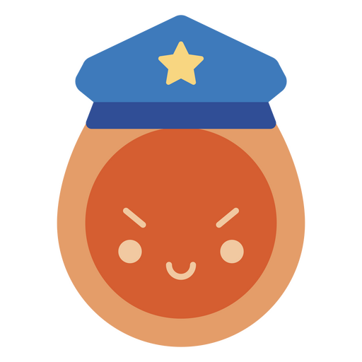 Lympho Warrior Police Character PNG Design